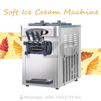 Ön Soğutma Taze Tutma 36-42L / H 3 Tatlar Ticari Yumuşak Hizmet Dondurma Yapma Makinesi dondurma yapma makinesi Üreticisi
