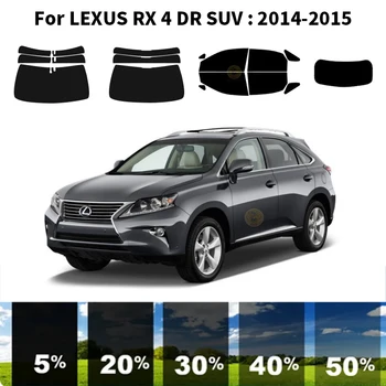 Önceden kesilmiş nanoceramics araba UV Pencere Tonu Kiti Otomotiv Cam filmi LEXUS RX 4 İçin DR SUV 2014-2015