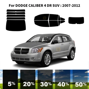 Önceden kesilmiş nanoceramics araba UV Pencere Tonu Kiti Otomotiv Cam Filmi DODGE CALİBER 4 İçin DR SUV 2007-2012