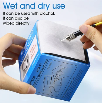 Ücretsiz Kargo AUA-Y1 Fiber Temiz Kağıt Fiber Temizleme Aracı Tozsuz Kağıt Fiber Optik Kağıt FTTH Araçları