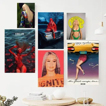 Şarkıcı Iggy Açelya Poster Resimleri Duvar Resmi Oturma Odası için İç Boyama Odası Dekorasyon