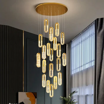 Modern dekor kristal led ışıklı kolye ışık lambaları oturma odası için led Avize yemek odası asılı ışık iç mekan aydınlatması